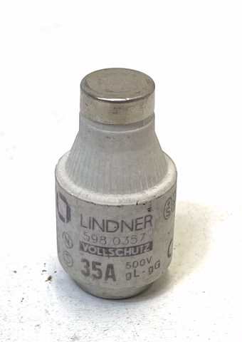 17x LINDNER BOGENSCHUTZ, 35A 500V, BOTTLE FUSE