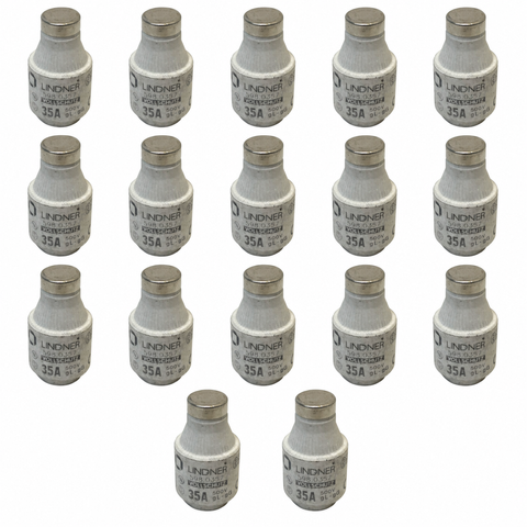 17x LINDNER BOTTLE FUSE, 35A 500V