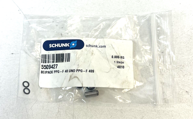 Schunk, 5509427, Sealing Rings, Seal, Accessory Pack PPG-F, 40S