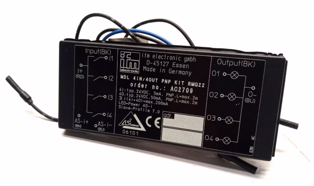 IFM ELECTRONIC AC2709 MDL 4IN/4OUT PNP KIT RMQ22 Cabinet Module