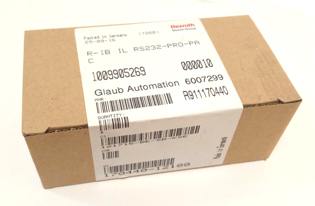 Rexroth R911170440 / R-IB IL RS232-PRO-PAC، مشبك وظائف RS232 مدمج