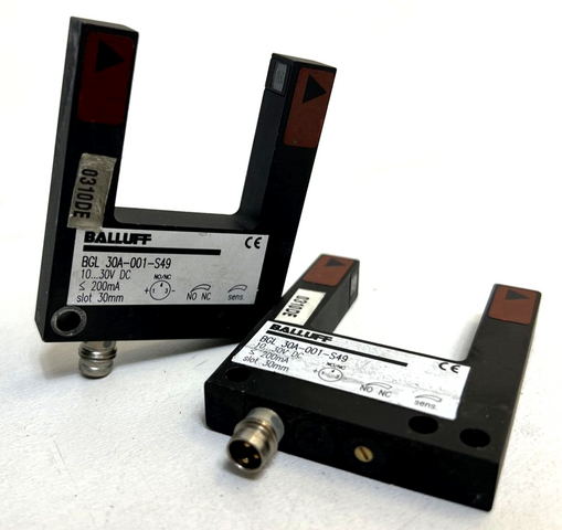 Balluff BGL 30A-001-S49 Fork Photoelectric Sensors – 10-30V DC – 2 Pieces