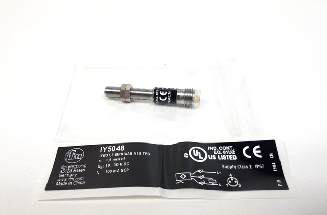 Индуктивный датчик, датчик приближения Ifm electronic IY5048, IYB31,5-BPKG/AS-514-TPS