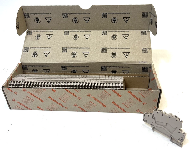 Клеммная колодка Weidmüller ZDK 4-2, 600V 30A AWG 26-10 – 40 шт.