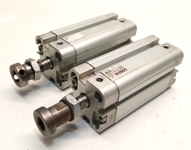 2x Bosch 0822392207 Compact Pneumatic Cylinder Ø25 H:050 Cylinder