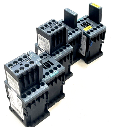 5x Siemens SIRIUS Contactor 3RH 2131 - 1BB40 + 3RH2911-1HA31