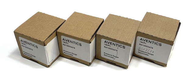 4x Aventics R412003478 Pressure Gauge Pressure Indicator