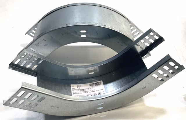 2x OBO BETTERMANN Bogen Kabelrinne 90° Vertikalbogen RBV610SFS 60x100mm R=180mm