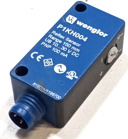 Рефлексный датчик Wenglor P1KH004, дальность 150 mm, рефлексный датчик, рефлексный выключатель
