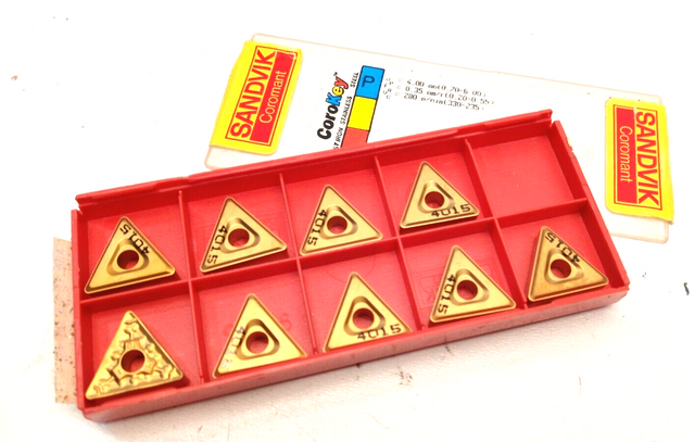 9 x SANDVIK لوحات قطع قابلة للتدوير TNMM 16 04 08-PR 4015 TNMM 332-PR 4015