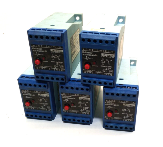 5x Cold Conductor Tripping Device ZIEHL MSR 220 Z Cold Conductor Tripping Device Relay 220V AC