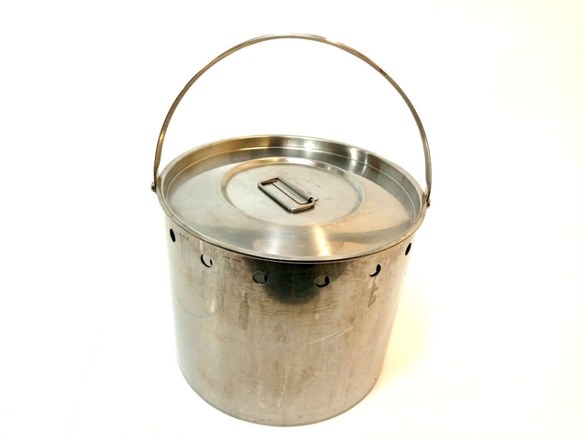 Stainless Steel Pot Laboratory Pot 35cm Ø Cooking Pot Autoclavable Autoclavable 29cm High