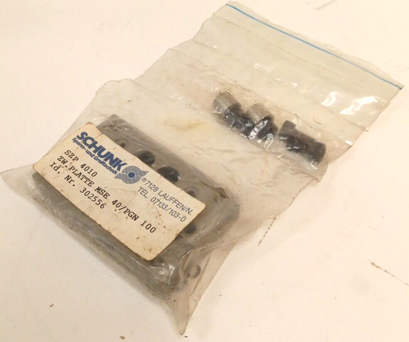 SCHUNK SZP 4010 Intermediate Plate MSE 40/PGN 100 Id. No. 3025560 INT. Plate