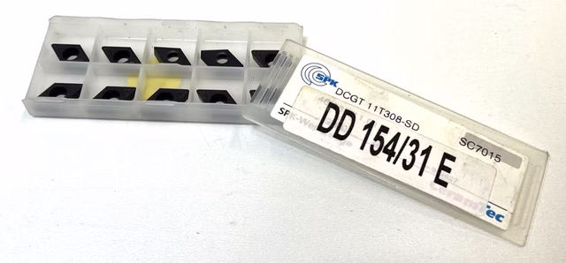 10 x CeramTec DCGT 11T308-SD, DD 154/31 E, Wendeplatten, Wendeschneidplatten