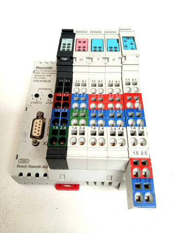 Bosch Rexroth R-IL PB BK DI8 DO4-PAC, R911170402-102 Profibus Coupler, Profibus