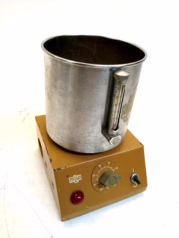 VEB MLW WB2 Wasserbad Wasserkocher Behälter Prüfbecken WB 2 DDR