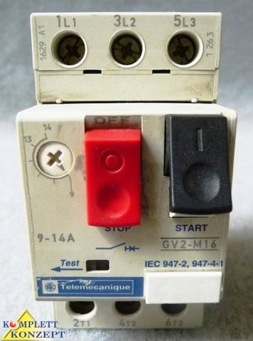 SCHNEIDER ELECTRIC TELEMECANIQUE GV2-M16 TeSys D Motor Protective Switch
