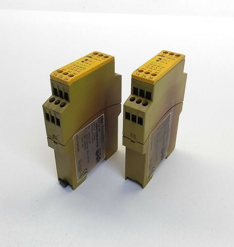 2x pilz PZE X4 4S 24VDC 240V Contact Expansion Block 774585