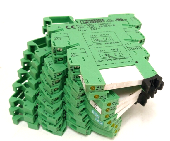 10x Phoenix Contact PLC-BSC- 24DC/21 Relay Sockets