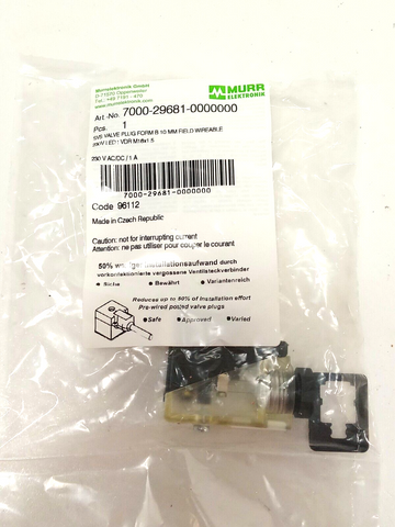 MURR ELEKTRONIK 7000-29681-0000000 Valve Connector