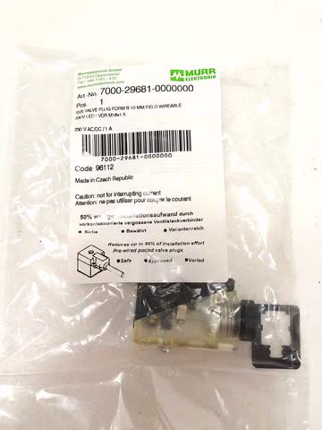 MURR ELEKTRONIK 7000-29681-0000000 Ventilstecker