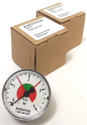 2x Bosch Aventics 1827231077 Pressure Gauge PG1-SNL-ADJ