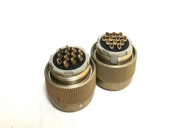 2x SOURIAU 90 20, 8 40 3, 12 موصل كهربائي، قابس، إدخال قابس