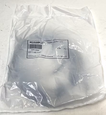 Schunk, WK3 M8 PNP, 0301594, Verbindungsleiter, Cable, Degree End, Connector