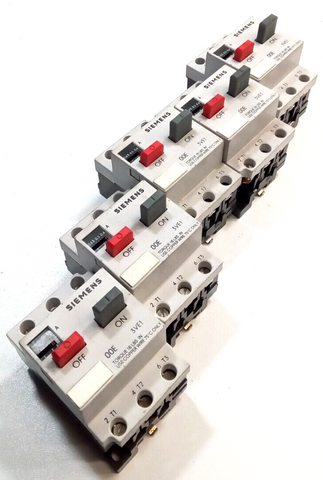 5x Siemens Circuit Breakers 3VE10002E Motor Protectors