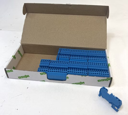 63 x WAGO 280-904, ID 60412443, 2-Leiter-Durchgangsklemme - Blau