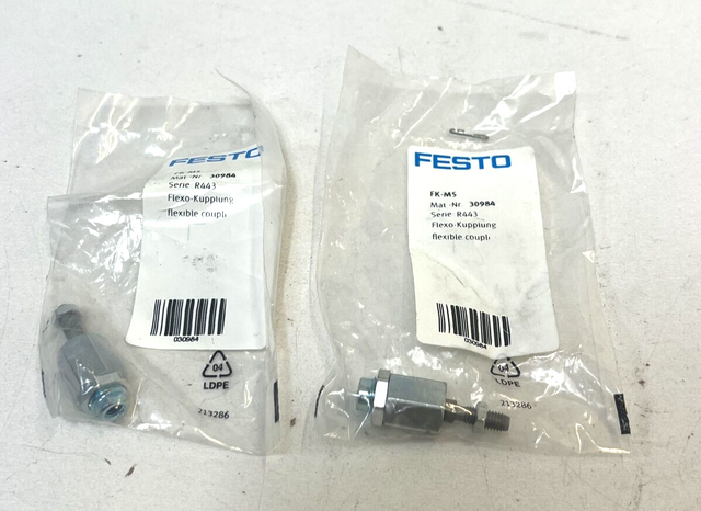 2 x Festo, FK-M5, 30984, Flexo Coupling, Series R443, OVP