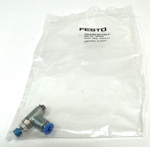 Festo GRLA-M5-QS-4-RS-D, 197577 Flow Control Check Valve