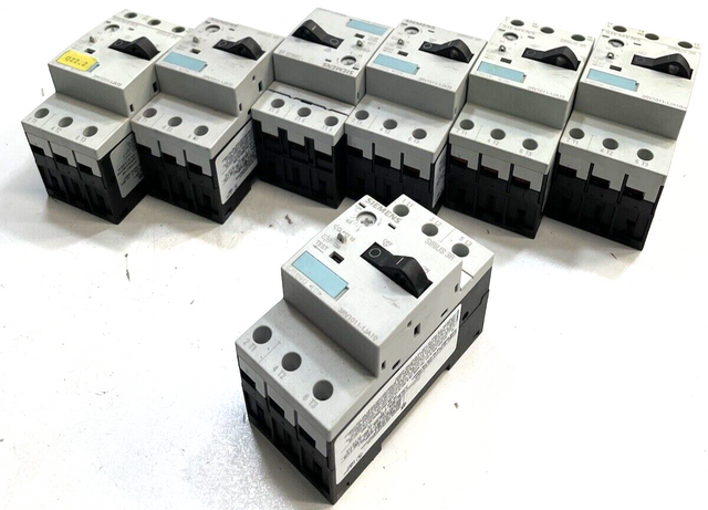 7x Siemens Contactor 3RV1 011-1JA10 E:01 Contactor