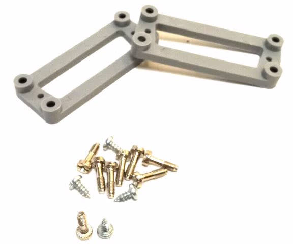 2 Stück Harting 09200009929, Han 10A, D-Sub Adapterplatte für D-Sub 25-polig