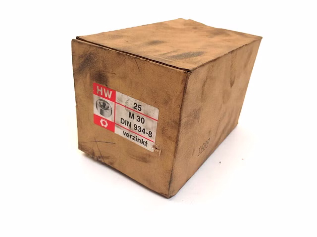 25x HW Sechskantmuttern M30 DIN934-8, Muttern verzinkt, Schraube
