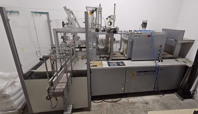Skinetta ASK 450 Strafbanderoliermaschine Banderolierer Verpackungsmaschine
