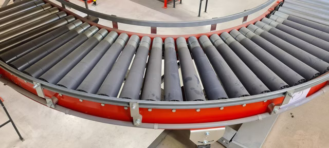 Costo Rollenförderer Rollenbahn 90°C Kurve 44cm Förderanlage
