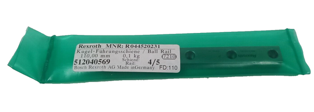 Rexroth رقم MNR: R044520231 قضيب توجيه كروي / قضيب كروي 110.00 مم