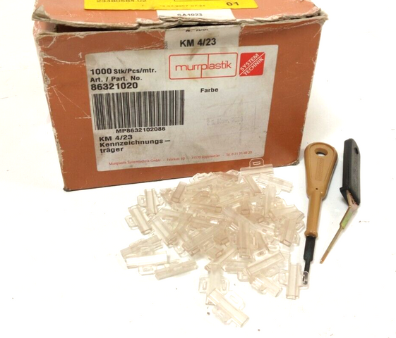 MURRPLASTIK Label Carrier KM 4/23, approx. 700 pcs.