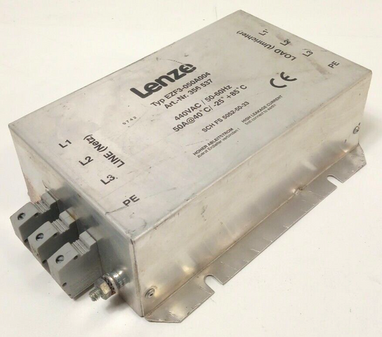 Фильтр помех Lenze EZF3-050A004 356 537, фильтр, модуль 356537 SCH FS 5052-50-33