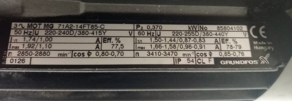 Grundfos Kühlmittelpumpe SPK 1-19/15AWA-AUUV Produktansicht