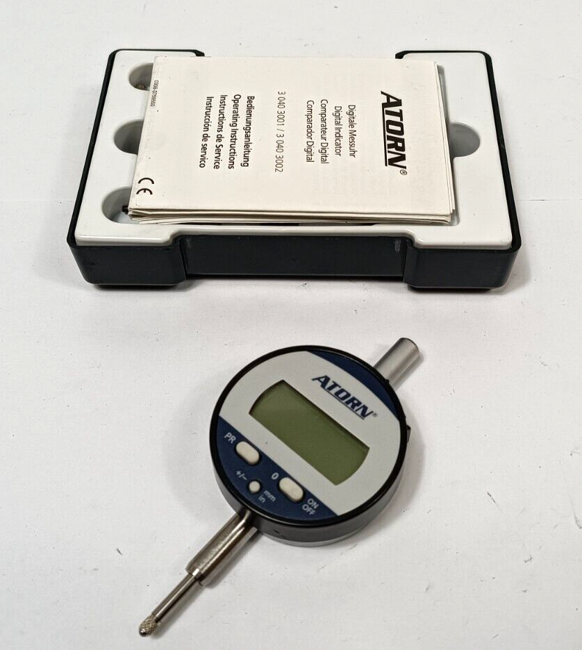 Atorn Digitale Messuhr 3 040 3001 Mikrometer 0-12,5mm Messuhr 0,01mm