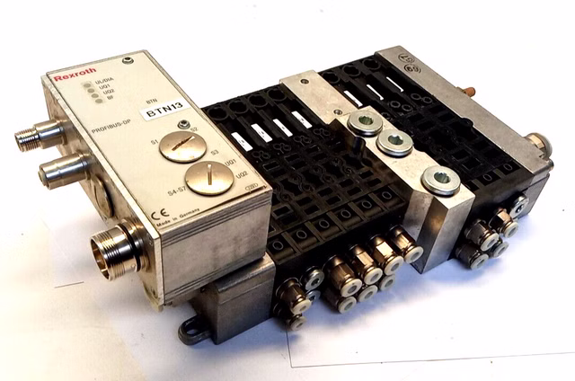 Rexroth RMV-DP/F 1827030166-111 Ventilinsel Ventilblock R480240552 Steckplätze 9