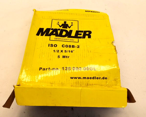 [14€/m] Mädler mädler 12500000GL 5m roller chain C08B-2 roller chain 1/2x5/16"
