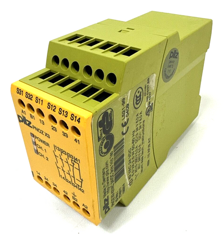 Pilz PNOZ X3 42VAC 24VDC 3n/o 1n/c 1so, 774311 Реле безопасности, реле