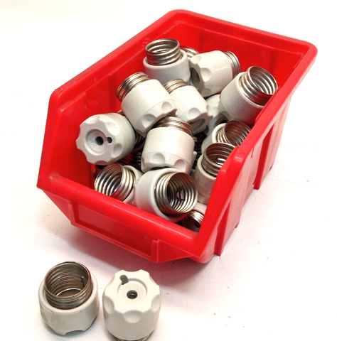 31x Screw Cap Fuse Holder E27 Porcelain up to 500V 63A with Test Hole