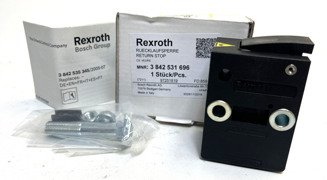 Rexroth, 3 842 531 696, 3842531696, صمام منع الرجوع، Rücklaufsperre، Return Stop