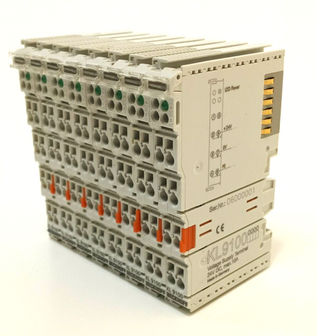 8x Beckhoff KL9100 / Potential feed terminal, 24 V DC