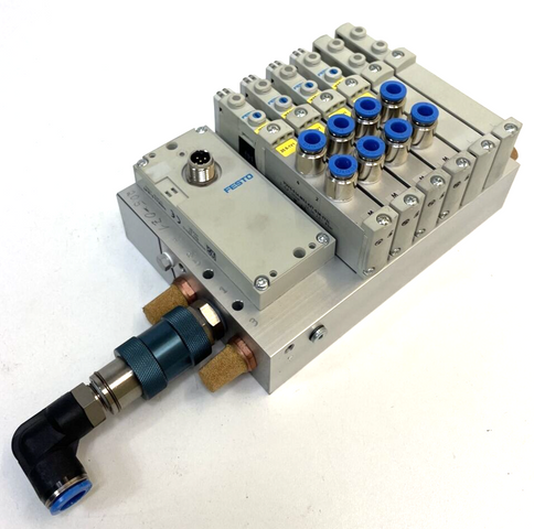 Festo VABM-L1-14G-G14-6-GR Valve Unit 573491 VUVG-S14-M52-AZT-G18-1T1L 573939