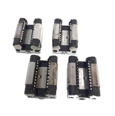 4x Bosch Rexroth R166611420, R 166 611 420 Ball Carriage Linear Carriage Slide